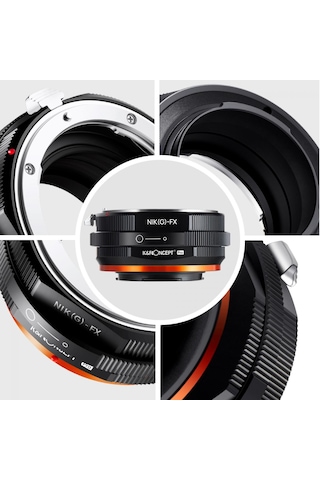 K&f Nikon - Fuji X Pro Serisi Lens Adaptör Nikon Lens Fuji Body