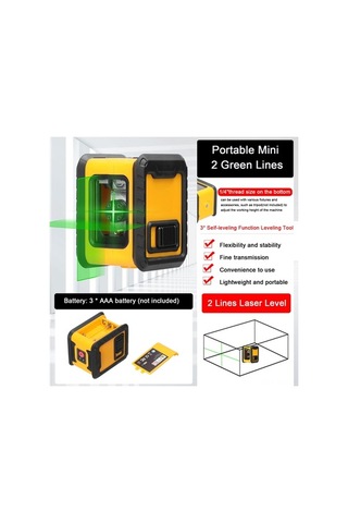 Tongxida Yeşil Lazerli 3 Otomatik Dengelemeli Taşınabilir Hizalama Aleti - Fayans, Pencere Ve Duvar Montajı İçin