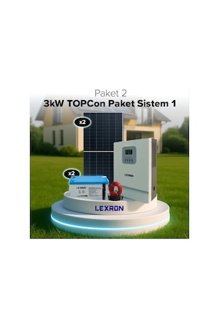 Lexron 3kw Bağ Evi Paket Sistem 1