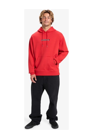 Quiksilver Dna Hoodıe Salsa - Solid Erkek Sweatshırt Eqyft05121-rzm0