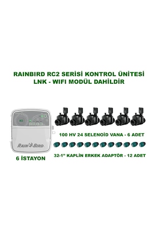 Rainbird Rc2 8 İstasyon Dış Mekan Kontrolpaneli + Selenoid Vana