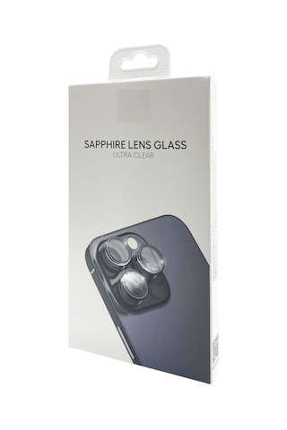 Apple Uyumlu iPhone 13 Pro / 13 Pro Max Safir Seri Kamera Lens Koruyucu Mavi Mavi