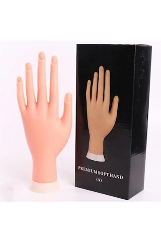 Protez Tırnak Ve Kalıcı Oje Eğitim El Mankeni - Nail Art Uygulama Eğitim Eli