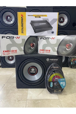 Forx Ful Paket Set Reıs Bass 16cm İkitakım Midrange Soundmax Anfi