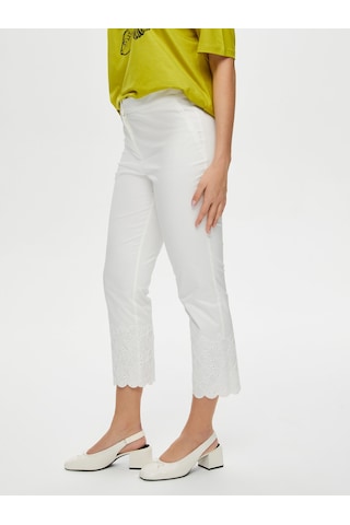 Faik Sönmez Paçası Brode İşli Straight Fit Pantolon S25pnt036 Us25pnt03673 Ekru