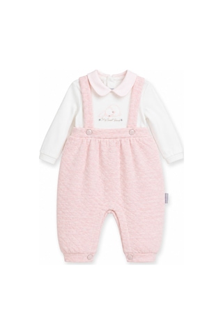Babyhola Kız Bebek Salopet Görünümlü Tulum 13999 Pembe