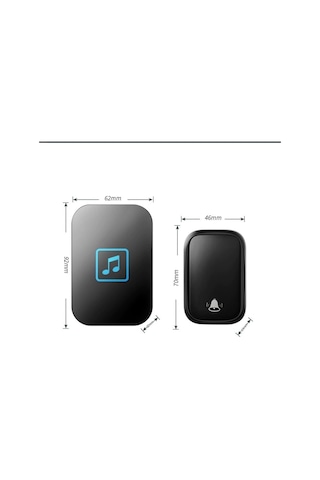 Alfalink Su Geçirmez Kablosuz Pil Gerektirmeyen Kapı Zili