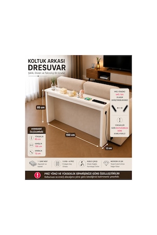 Café Royale Vintage & Usb-tech Konsol Raf - 3 Usb + 4 Priz Girişli Mdf Koltuk Arkası Raf Beyaz 150x85x12 Café Royale Vintage & Usb-tech Konsol Raf - 3 Usb + 4 Priz Girişli Mdf Koltuk Arkası Raf Beyaz 150x85x12