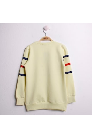 Toontoy Kız Çocuk Sweatshirt Never Baskı Sarı