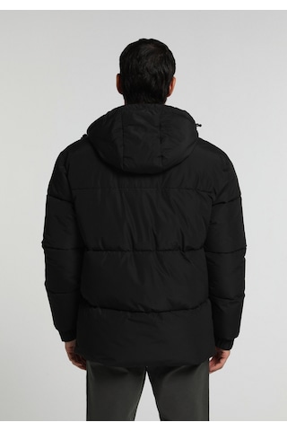 Colin's Colins Regular Fit Kapüşonlu Düğmeli Astarlı Erkek Siyah Mont Cl1076315 Q1.v1 Blk