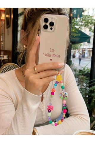 Name Pop R Telefon Askısı, Boncuklu Telefon Charmı Ve Çanta Aksesuarı