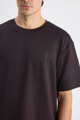Twn Relaxed Fit Kahverengi Düz T-shirt 6ec144701535m Çok Renkli