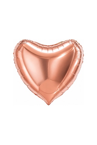 Rose Gold Kalp Folyo Balon 18 İnç Doğum Günü Parti Süsü Dekorasyon Balonu Helyumlu Çok Renkli