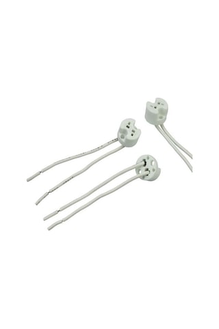 10'lu Paket İğne Bacak Ampul Duyu Mr16 G4 G5.3 G6.35 Düz Plüton