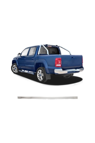 Volkswagen Amarok Uyumlu 2010 Ve Üzeri Krom Bagaj Alt Çıtası Paslanmaz Çelik
