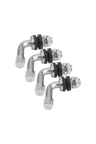 Reedark 90 Derece Açı Alüminyum + Kauçuk Lastik Valfi 4 Adet - Soğuğa, Isıya Ve Ozon'a Dayanıklı, Sızıntı Testi Yapılmış, Kolay Kurulum