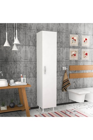 Moonlife 5 Raflı Banyo Boy Dolabı Çok Renkli