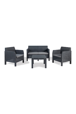 Toomax Matilde 4 Seats Art. 114 Sandalye Masa Takımı 4 Kişilik Antrasit