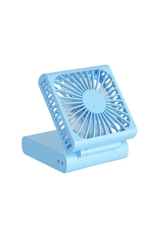 Telefon Tutucu İle Taşınabilir Usb Şarj Edilebilir Soğutma Fanı B2pxdu Mavi