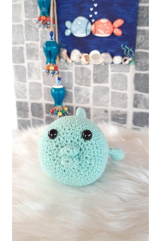 Amigurumi Oyuncak - Oyuncak Balık Açık Yeşil