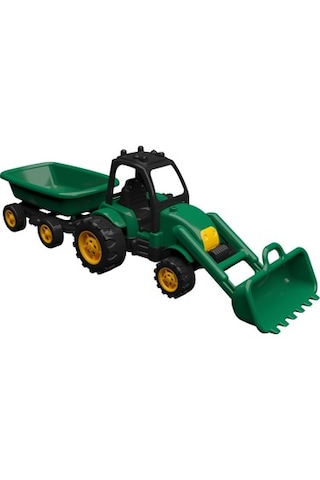 Uçar Oyuncak Tombul Kepçeli & Römorklu Traktör 60 Cm