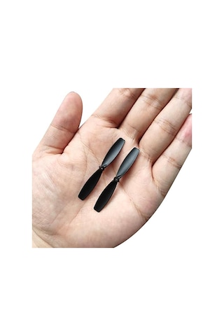 55 Mm Mini Drone Pervanesi 1 Çift Siyah Cw Ccw 1 Mm Mil Delikli Coreless Motor Uyumlu