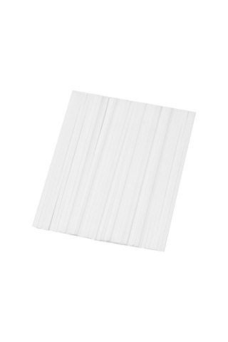 Hallow 50 Adet Pp Plastik Kaynak Çubukları Araba Tamponu İçin Beyaz