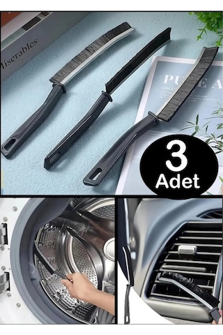 Reis Home 3 Adet Çok Amaçlı Ince Temizlik Fırçası - Derz Arası Ba