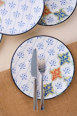 Tabak Evi Porselen Audrey Pasta Takımı 20cm 4 Kişilik 4 Parça Tvl4ptprs1211 Çok Renkli