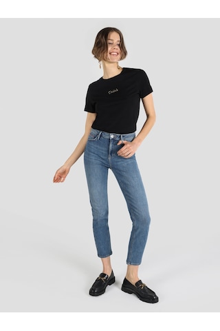 Colin's 703 Carla Slim Fit Normal Bel Düz Paça Mavi Kadın Pantolon CL1063468_Q1.V1_DN00256