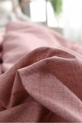 Alla Turca Tek Kişilik Ranforce Çift Taraflı Nevresim Seti - Çarşafsız Pudra/gri