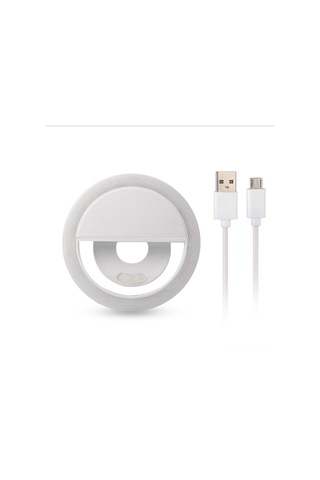 Singree "usb Şarjlı 3 Seviyeli Led Selfie Halka Işığı - Telefon & Kamera İçin Taşınabilir Aydınlatma" 112 Karakter Beyaz