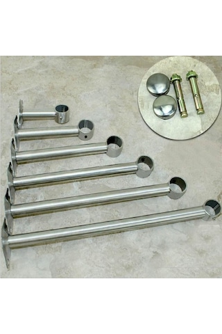 Trendooze Homyl 2x Paslanmaz Çelik Gardırop Kolu Braketi, 150mm, Modern Tasarım
