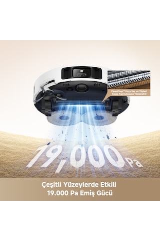 MOVA P50 Pro Ultra 19000 PA Emiş Güçlü Robot Süpürge Beyaz