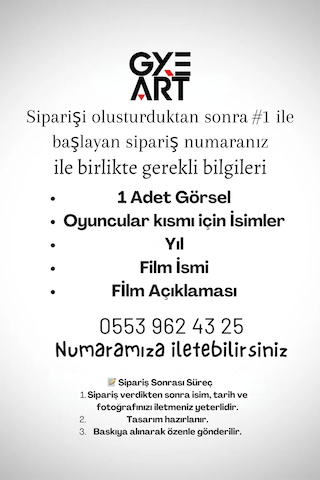 Sevgililer Günü Hediyesi - Sevgiliye Hediye - Kişiye Özel Netflix Film Poster Tasarım Tablo