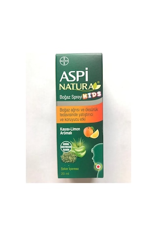 AspiNatura Kids Kayısı-Limon Boğaz Spreyi AspiNatura Kids Kayısı-Limon Boğaz Spreyi
