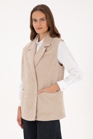 U.S. Polo Assn. Kadın Camel Melanj Örme Yelek 50315824-VR122