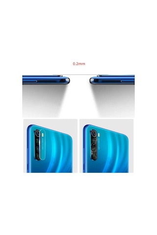 Xiaomi Redmi Note 8 Kamera Lens Koruyucu Cam Filmi