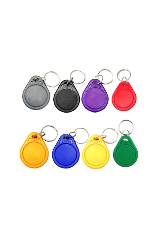 Sones 10 Adet Ic Erişim Kontrol Kartı Giriş Kontrolü M1 Uyumlu Fudan Rfid 13.56mhz Keyfob Sleutelhanger Etiketi Sleutelhanger Mavi