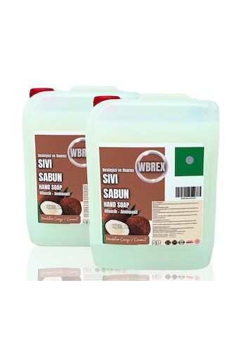 Wbrex Hindistan Cevizi & Vanilya Besleyici ve Onarıcı Sıvı El Sabunu 2 x 5 L