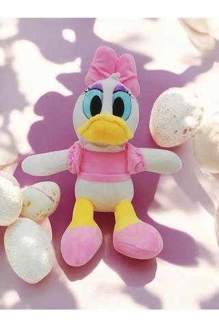 İthal Soft Kumaş Xl Boy Donald Duck & Daisy Duck Peluş Oyuncak Uyku & Oyun Arkadaşı Çeşitleri 60 Cm. Pembe