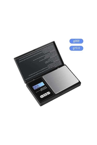 Wondernest Tartı Takı Paslanmaz Mini Hassas Gümüş Elektronik Çelik 500g/0.01g Fg Gümüş