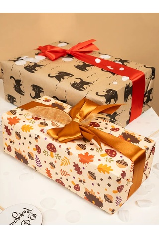 Riota Hediye İçin Rulo Kraft Ambalaj Kağıdı 260219754