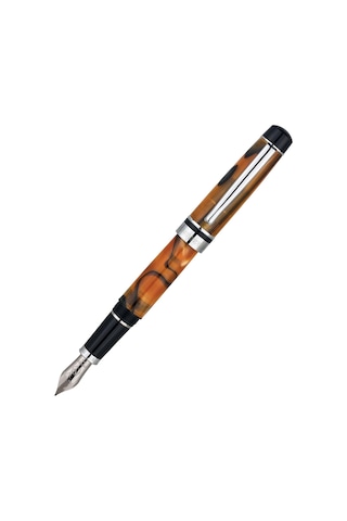Monteverde Prima Fountain Pen Tiger Eye Swirl - F Çok Renkli