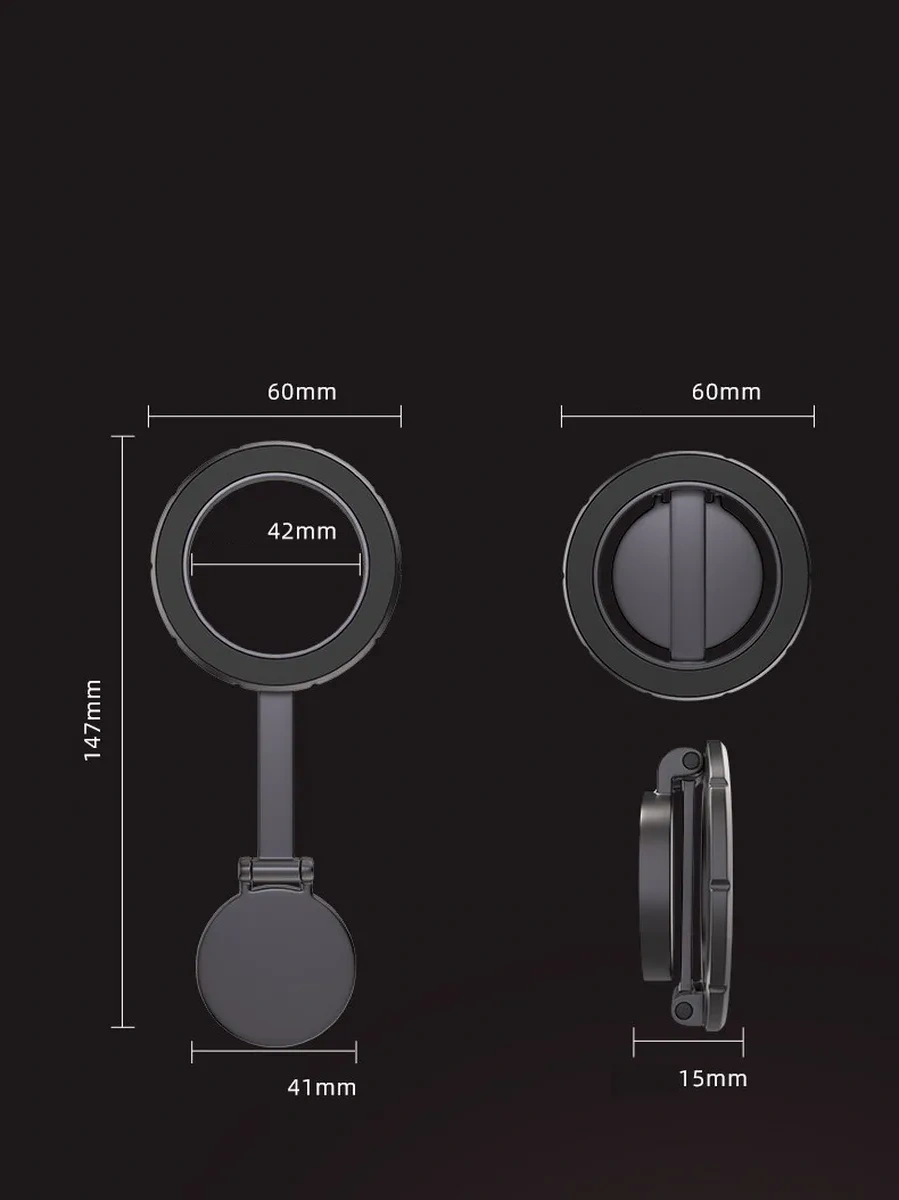 Alevale Araba İçin Magsafe Manyetik Telefon Tutucu 396267937 Siyah