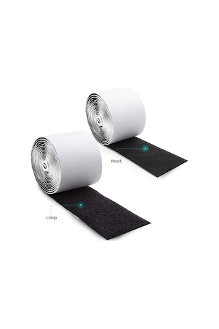 Yapışkanlı Cırt Cırtlı Bant, 1 Mt Amerikan Fermuarı, 5cm