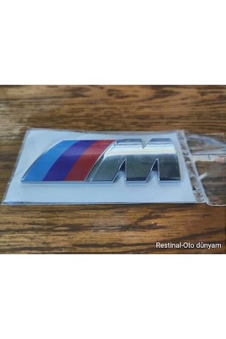 Bmw M Krom Kaplama Bagaj Arması Yazısı Logosu 3m 3d Abs Bmw E46 M Rozeti 8cm X 3cm M Logo