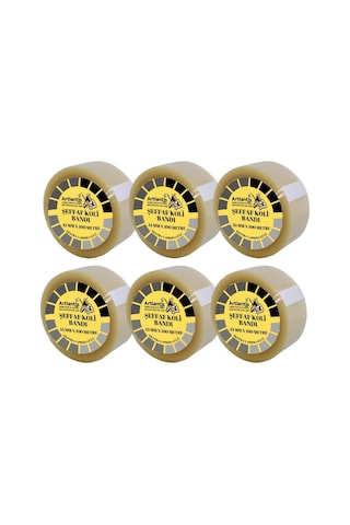 Koli Bandı Şeffaf 45x100 6 Lı 1 Paket Artlantis Koli Bantı 45 100 Ambalajlama Bandı Şeffaf Ekstra Yapıştırma Diğer