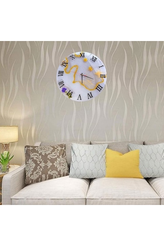 Tahtakale Toptancı Epoksi Silikon Kalıp Roma Rakamlı Saat Kalıbı Orta Boy 30 Cm