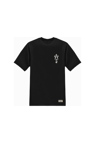 Unisex T-shirt Nakışlı Sümerler Inanna SIYAH